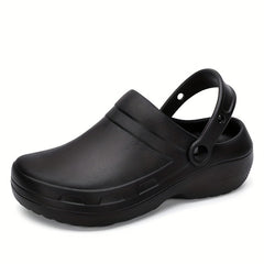 Men's Slip On Platform Clogs Garden Shoes Chef Nurse Work Shoes