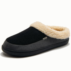 Men's Plush Cozy House Slippers Anti-Skid Slip-On Shoes