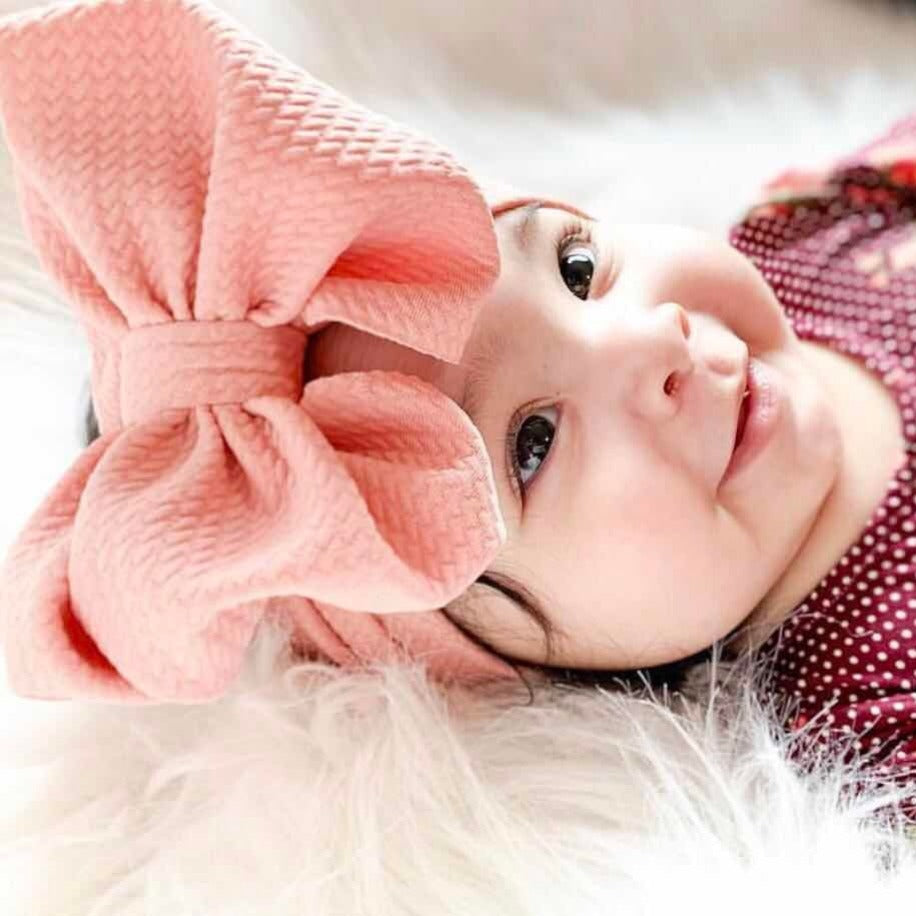 Girl Baby Bow Beanie Cap Toddler Infant Turban Hat
