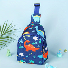 Cartoon Dinosaur Chest Bag Coin Purse Messenger Bag for Kids