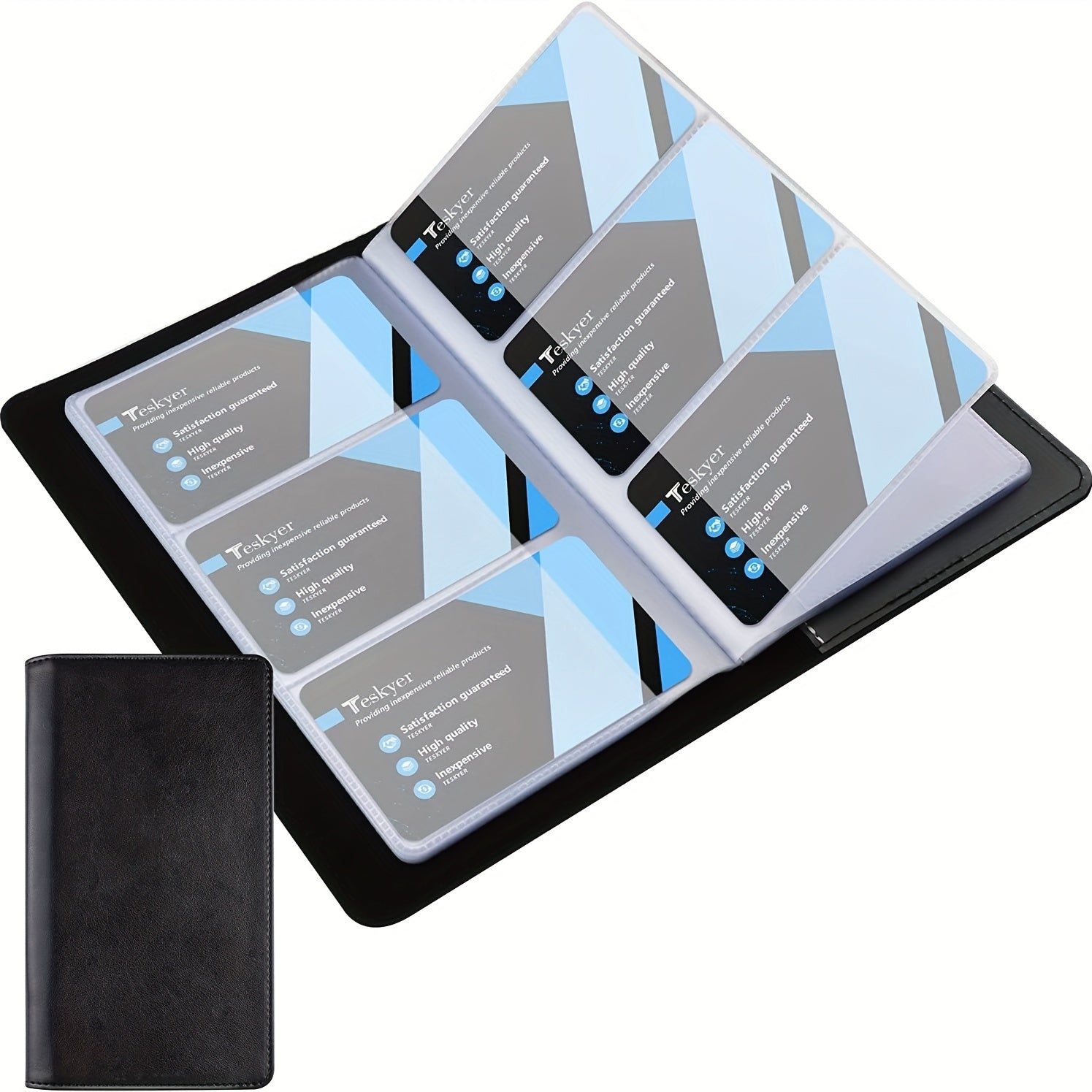 High Capacity Business Card Organizer Book, Credit Card Holder