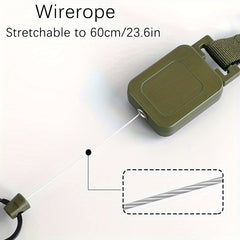 Retractable Backpack Hanging Buckle Keychain Keyring Outdoor Tool