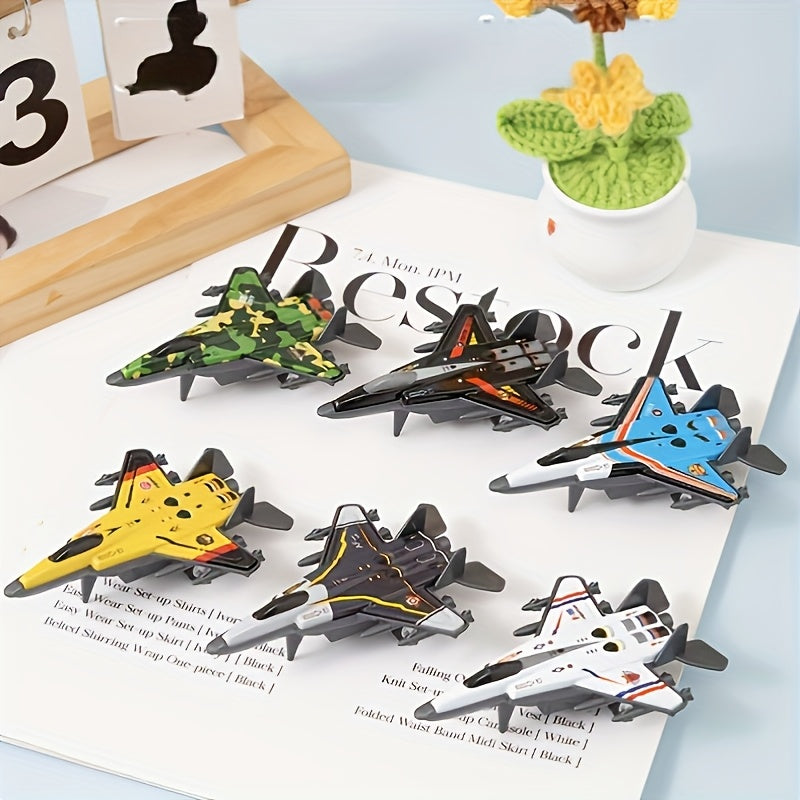 Mini Inertial Power Metal Airplane Toy - Durable Alloy Structure