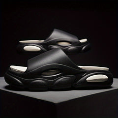 Men's Non Slip Platform Slides Soft Sole Cloud Slides for Indoor Outdoor Beach