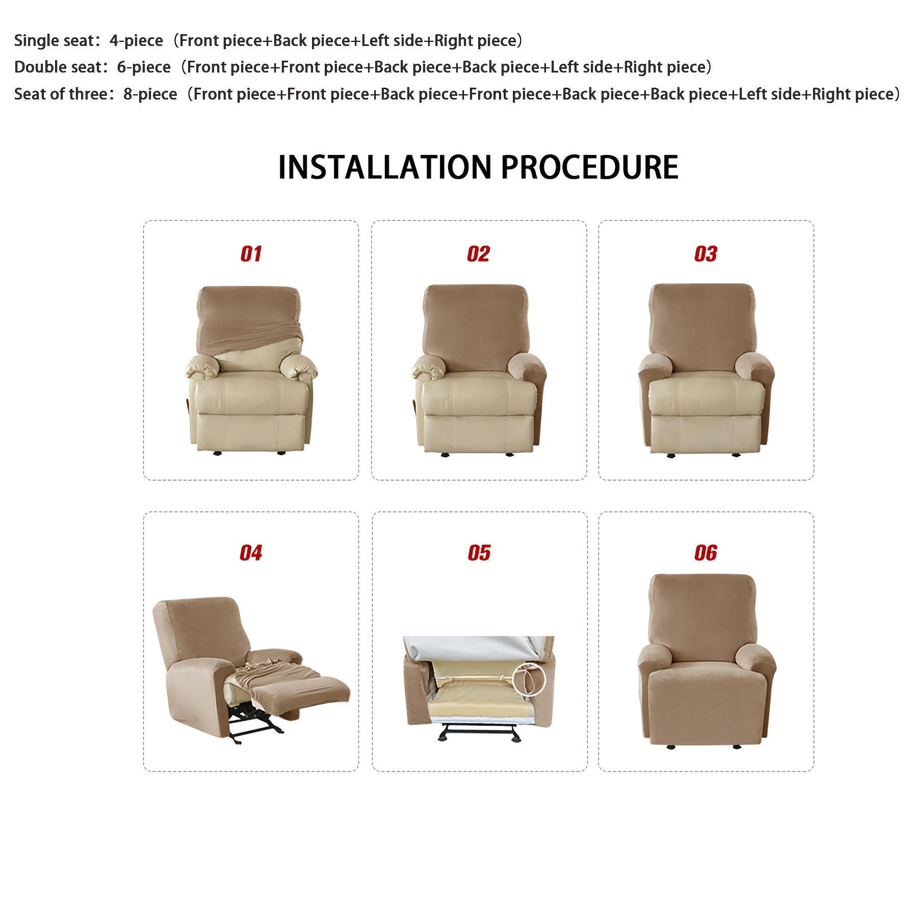 Waterproof PU Leather Sofa Slipcover Protects Furniture From Scratches and Stain