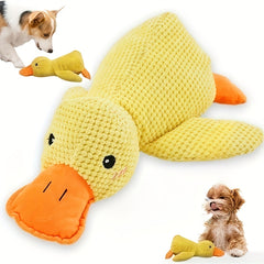 Large Yellow Duck Plush Toy Soft Stuffed Animal with Orange Beak & Feet