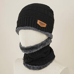 Men's Fleece Hat Scarf Set