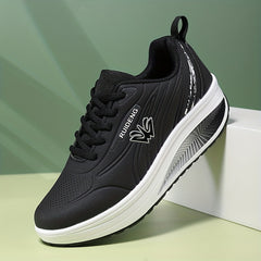 Women's Thick Bottom Travel Walking Shoes Breathable Non slip Sport Shoes
