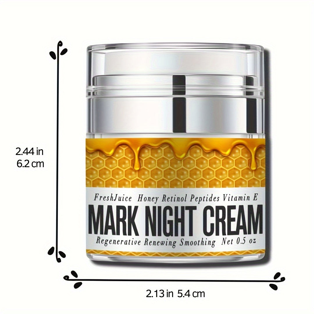 Manuka Honey Night Cream Scar Creme Retinol Vitamin E Smooth Repair