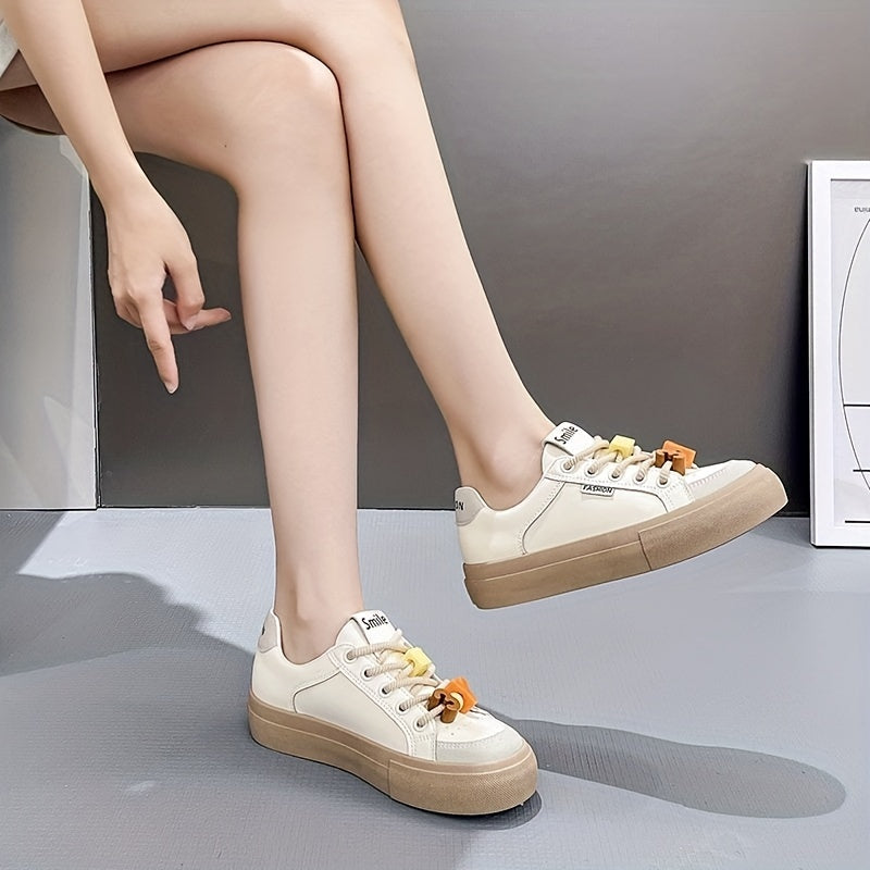 Women's Lace Skate Shoes Low Top Casual Sneakers