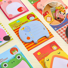 8pcs set Animal Sticky Notes For Fridge Office School Memo 8 Styles