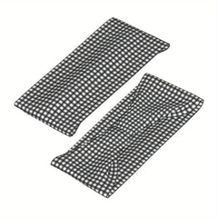 Men's Vintage Headband Plaid Pattern Lightweight Fabric Non Slip Hairband