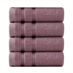 4pcs Bamboo Cotton Face Towels Set Soft Quick Drying Highly Absorbent