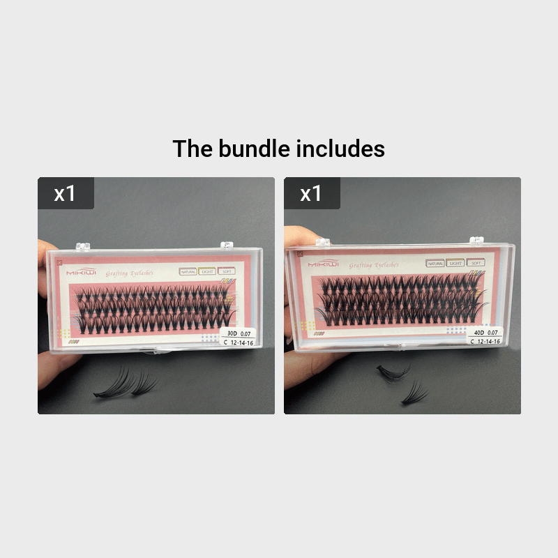 60 Cluster Lashes 30D 40D C Curl Individual DIY Eyelash Extension Mix 12 14 16mm