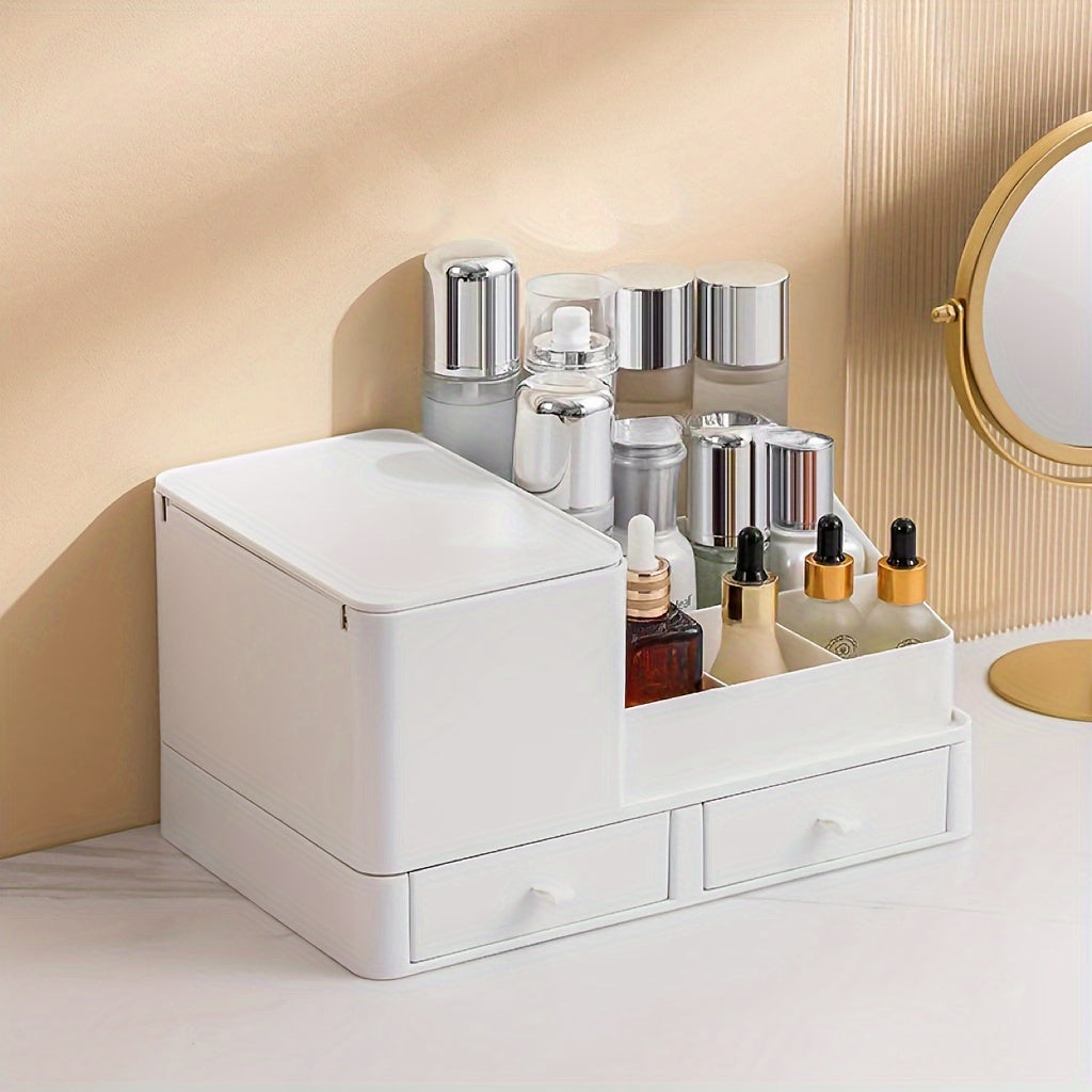 Desktop Storage Box with Drawer Office Desk Debris Sorting Box