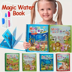 Reusable Watercolor Magic Book for Kids Ages 3+
