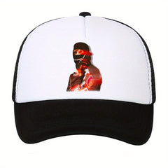 Men's Hip Hop Baseball Cap Cartoon Print Hat Sunshade Sunscreen Cap