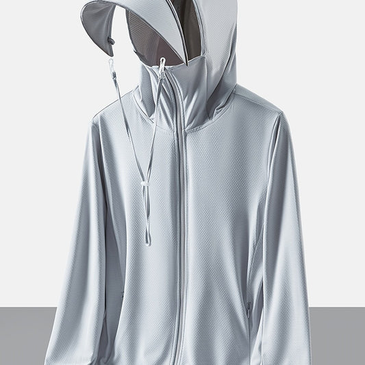 UPF50 UV Protection Sunscreen Jacket Men Women Thin Coat Outdoor