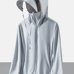 UPF50 UV Protection Sunscreen Jacket Men Women Thin Coat Outdoor