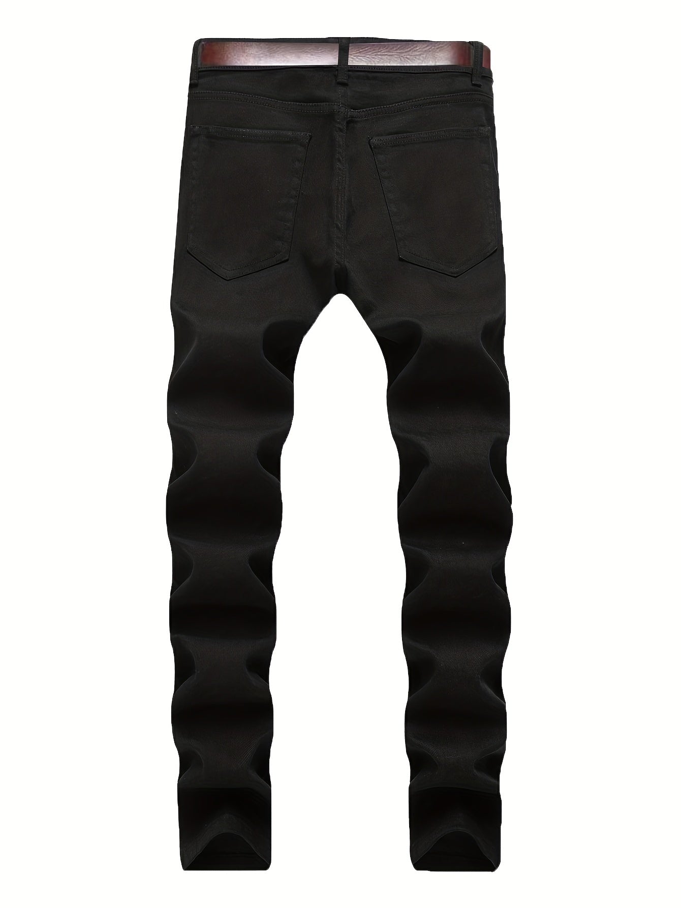 Men's Slim Fit Classic Jeans - Medium Stretch Denim Pants