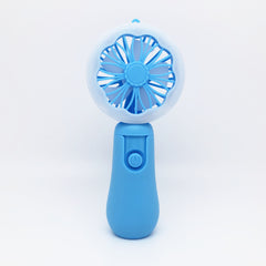 Flower Pattern Handheld Fan USB Rechargeable Portable Pocket Desktop Fan