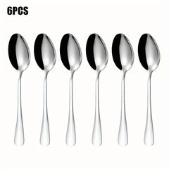 12PCS Small Appetizer Forks & Demitasse Spoons Stainless Steel Set