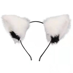Plush Cat Ears Headband Anime Cosplay Hair Hoop