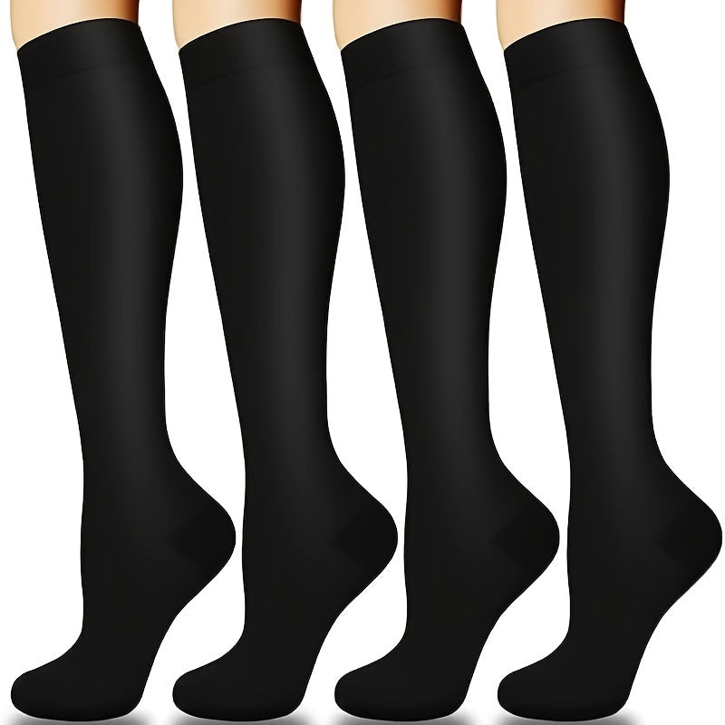 Copper Compression Socks 10-20 mmHg Knee High for Women Men