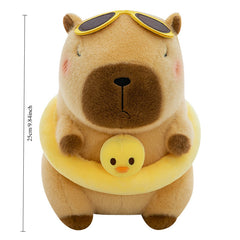 2pcs Capybara Plush Toy with Floral Skirt - Great Holiday Gift