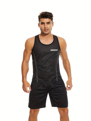 Men's Quick Dry Mesh Sleeveless Tank Top for Summer Gym Workout