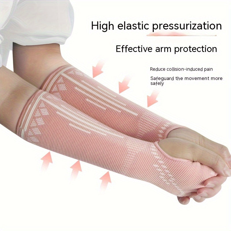 1pair Arm Guard Volleyball Elbow Guard Protective Gear Summer Extended Arm Guard