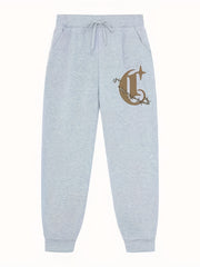 Star Pattern Joggers Men's Casual Loose Fit Drawstring Pants