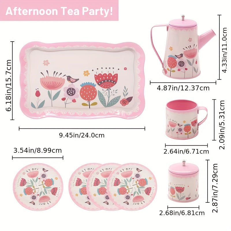 Girls Toys Tea Set Toy DIY Pretend Play Toy for Children Kids