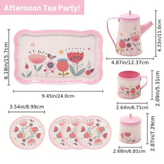Girls Toys Tea Set Toy DIY Pretend Play Toy for Children Kids