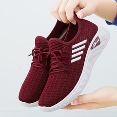 Women's Knit Sports Shoes Breathable Running Sneakers