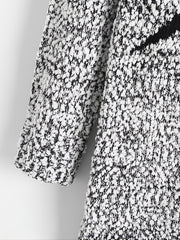 Star Graphic Long Sleeve Round Neck Sweater Dress
