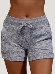 Dual Pockets Drawstring Casual Shorts