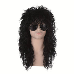 Men's Long Curly Wigs Hair Extension Costume Wigs For Parties