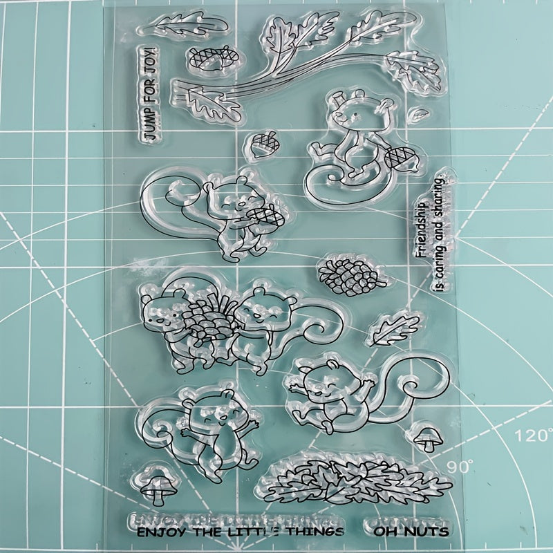 Squirrel Clear Stamp for Crafts