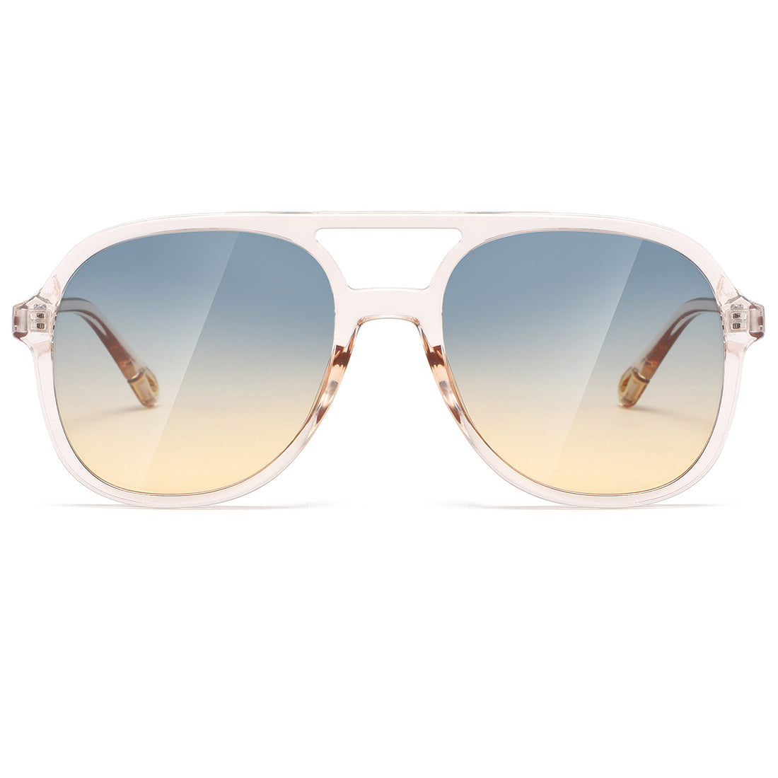 Vintage Polarized Aviator Sunglasses Womens 70s Double Bridge Sun Glasses