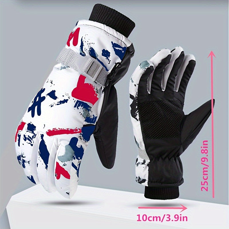 Waterproof Winter Cycling Gloves Warm Snow Sports Gloves