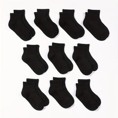 10 Pairs Kids Breathable Short Ankle Socks