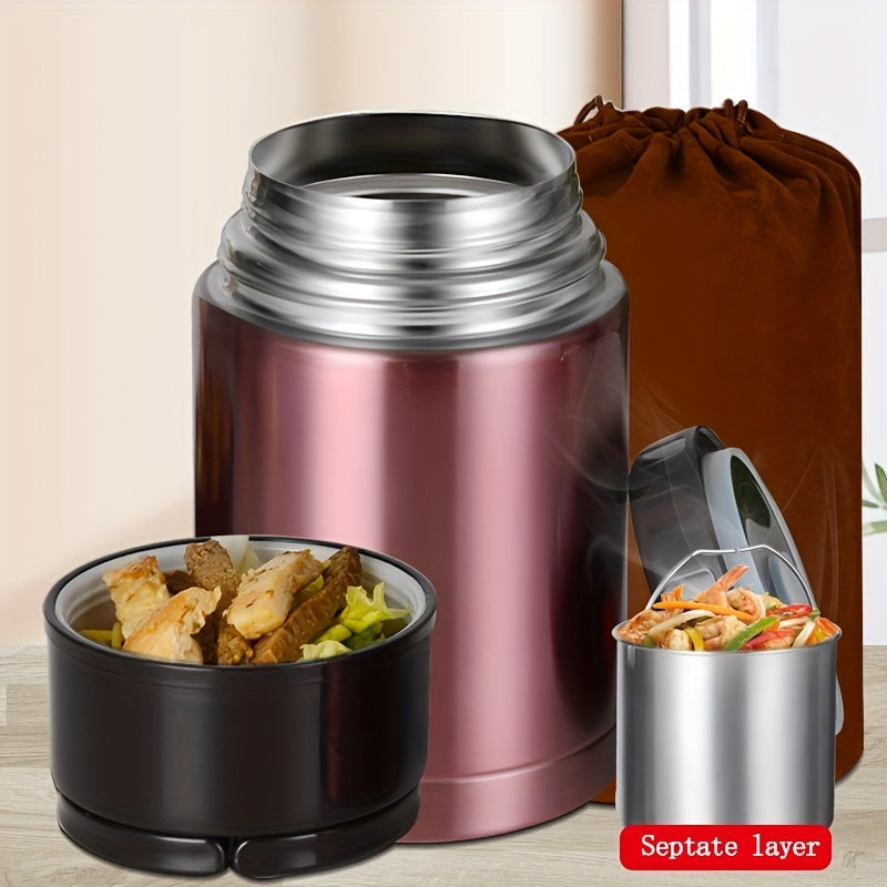 Stainless Steel Hot Food Flask Vacuum Insulated Bento Box