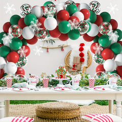 101pcs Christmas Balloon Garland Arch Kit Holiday Decor Party Favor