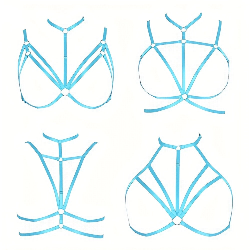 Sexy Hollow Out Halter Cage Chest Harness for Women's Lingerie