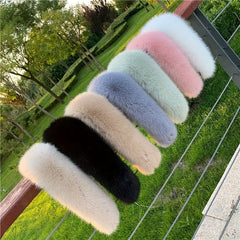 Faux Fur Collar Scarf Hood for Winter Coat