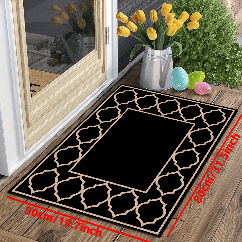 Anti Slip Indoor/Outdoor Area Rug Low Pile Easy Maintenance