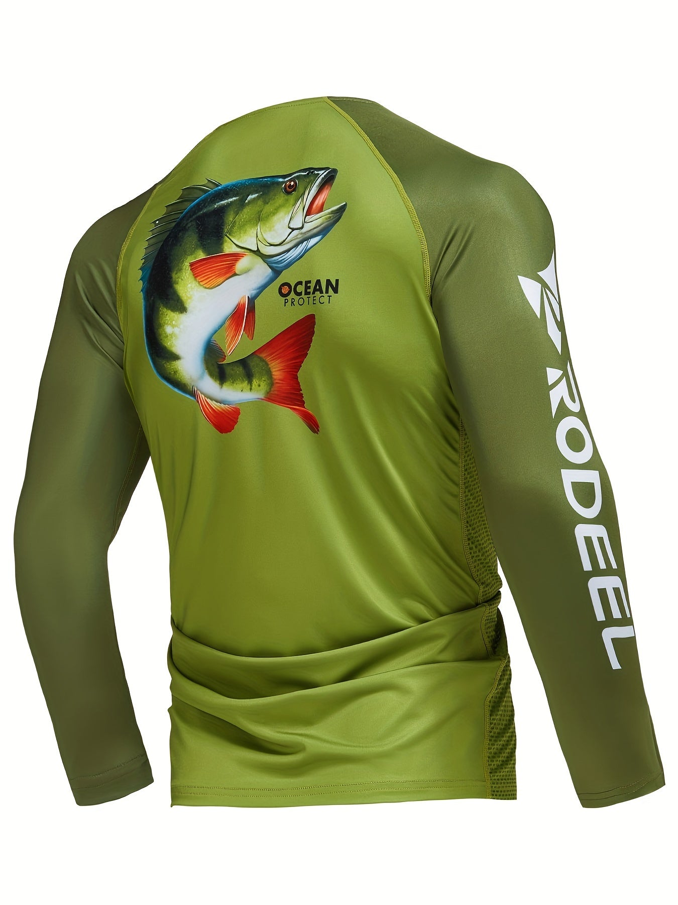 Men's UPF 50 Sun Protection Raglan Shirt for Fishing & Hiking