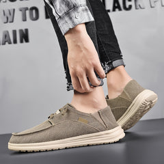 Men's Canvas Loafer Shoes Slip On Sneakers
