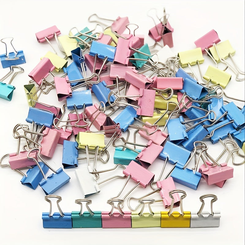 25pcs Colorful Long tail Clip Metal Paper Clip Bill Account Clip 19mm 25mm 32mm